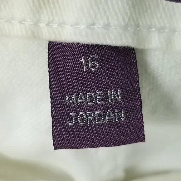 Gloria Vanderbilt Amanda Jeans Womens 16 Short Tapered Leg High Rise Stretch Den - Picture 14 of 16